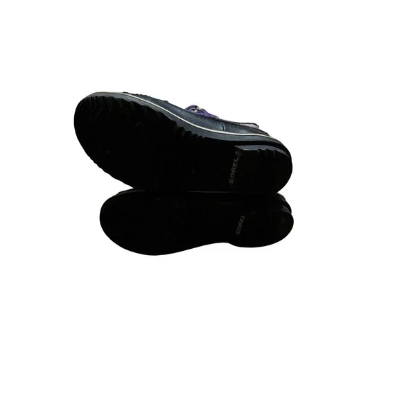 Sorel Kids Waterproof Winter Boots Purple Glitter Insulated Snow Size 2 - Picture 5 of 8